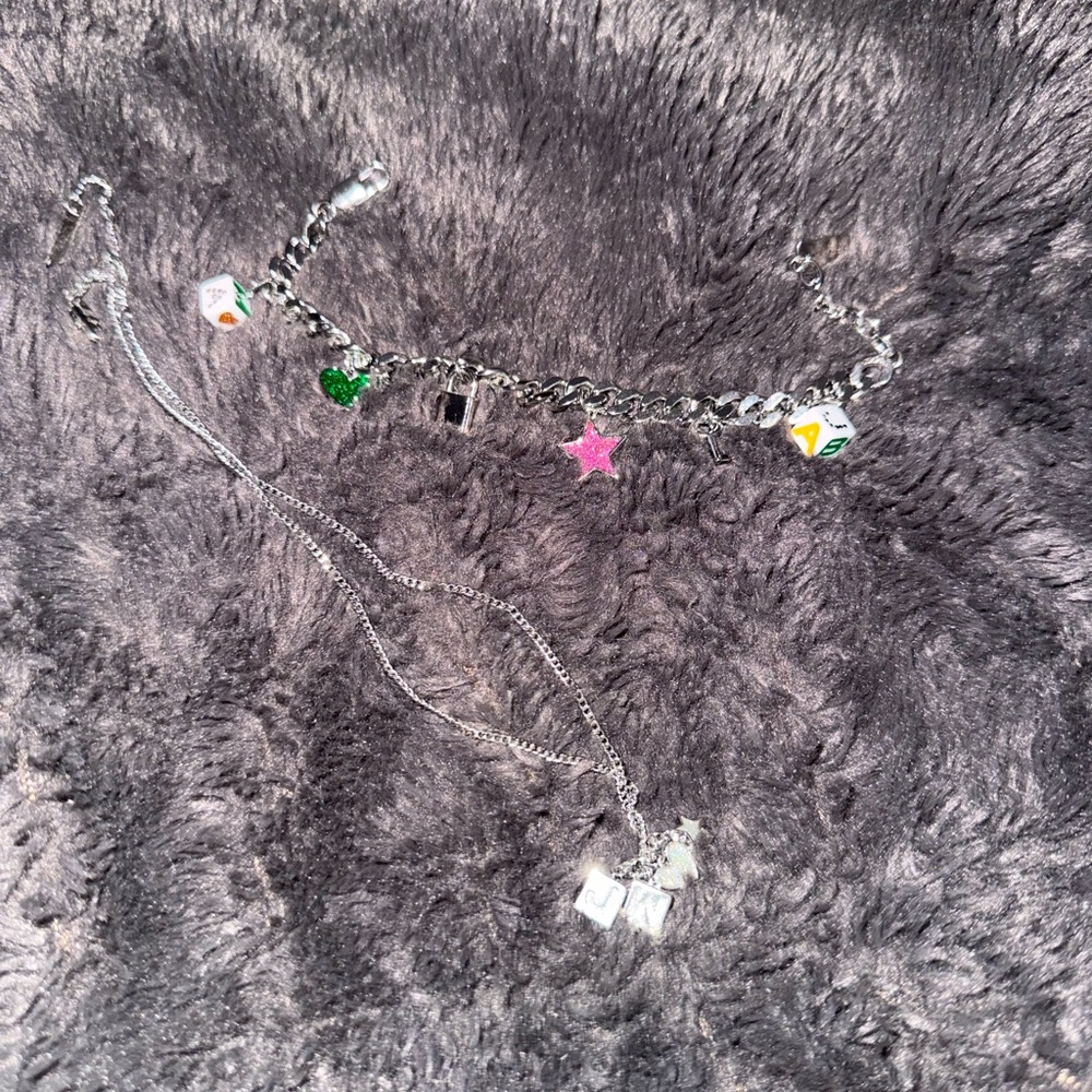 Marc By Marc Jacobs Silver Charm Necklace